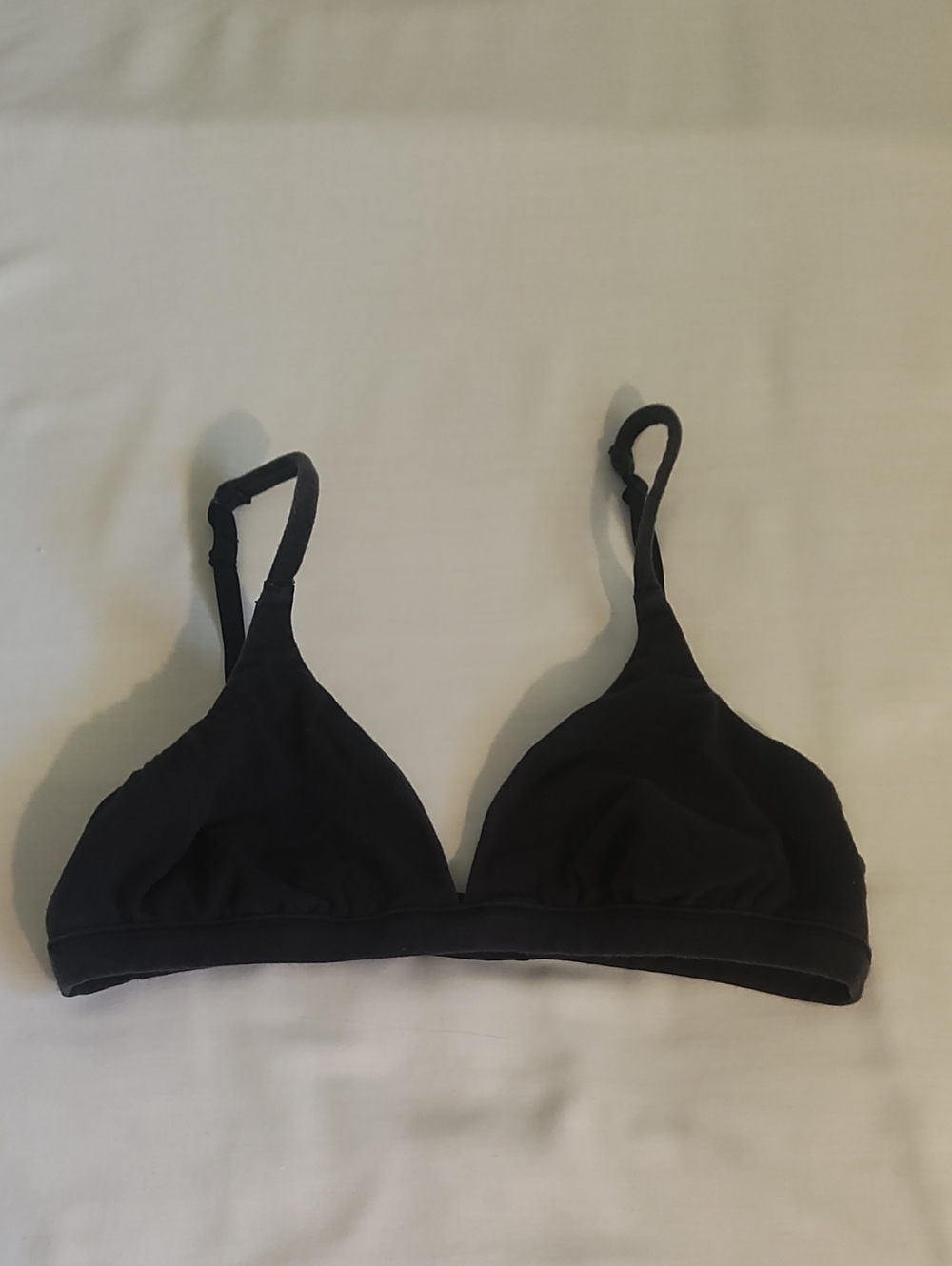 SKIMS Black Minimal Triangle Bralette